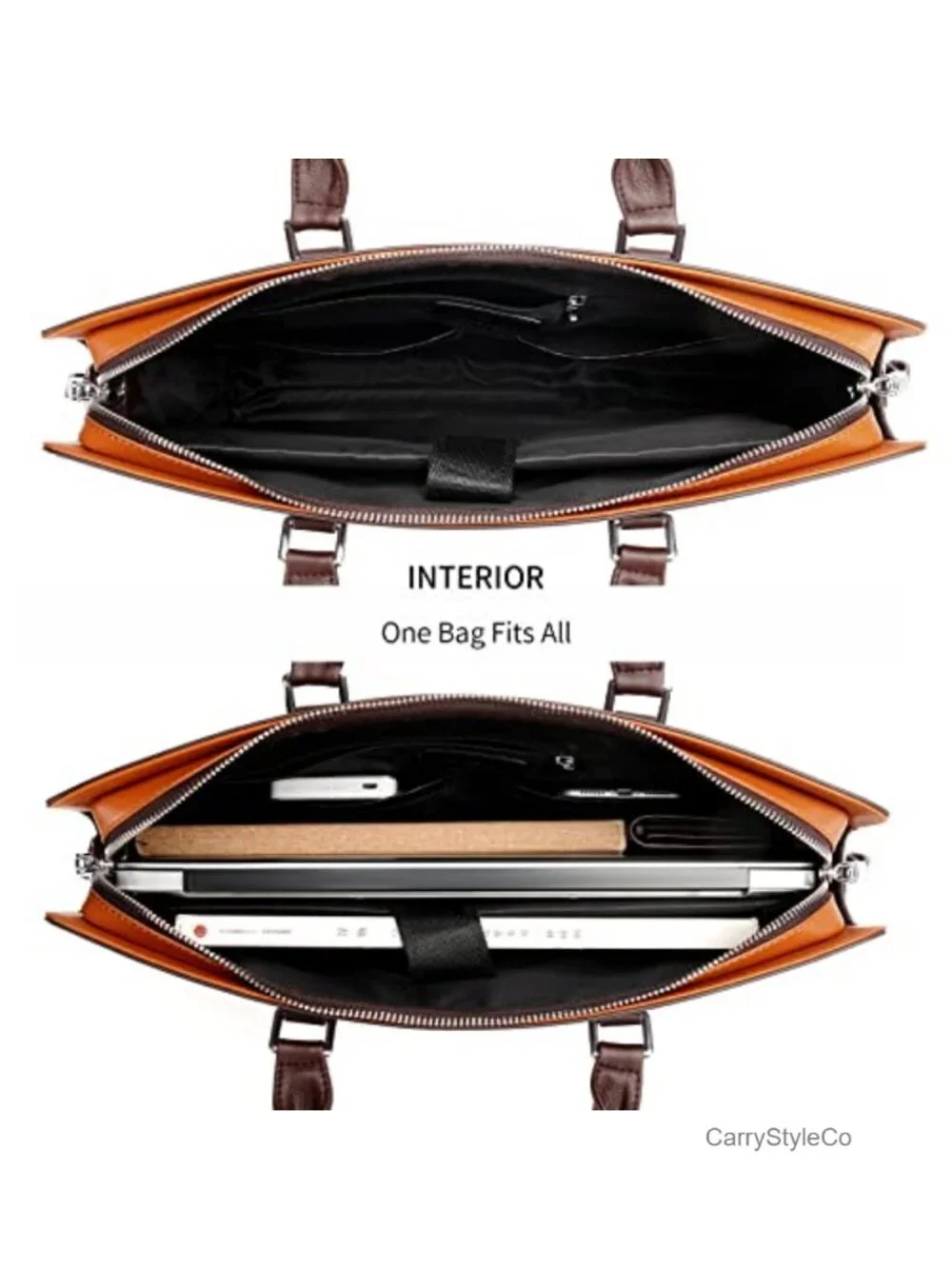 Genuine Leather Briefcase Laptop Bag for Men Business Shoulder Bag